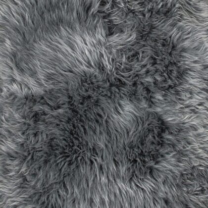 2' X 3' Warm Gray New Zealand Natural Sheepskin Rug