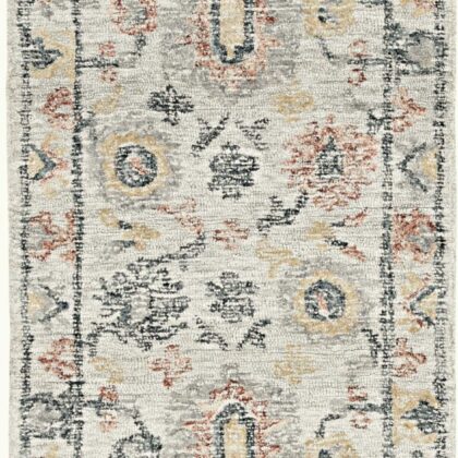 78 X 114 Ivory  Wool Rug