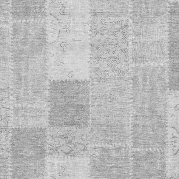 8' X 10' Silver Gray And Graphite Patchwork Washable Indoor Outdoor Area Rug