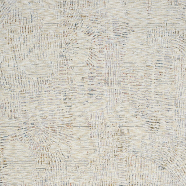 2' x 3' Ivory and Gray Abstract Area Rug