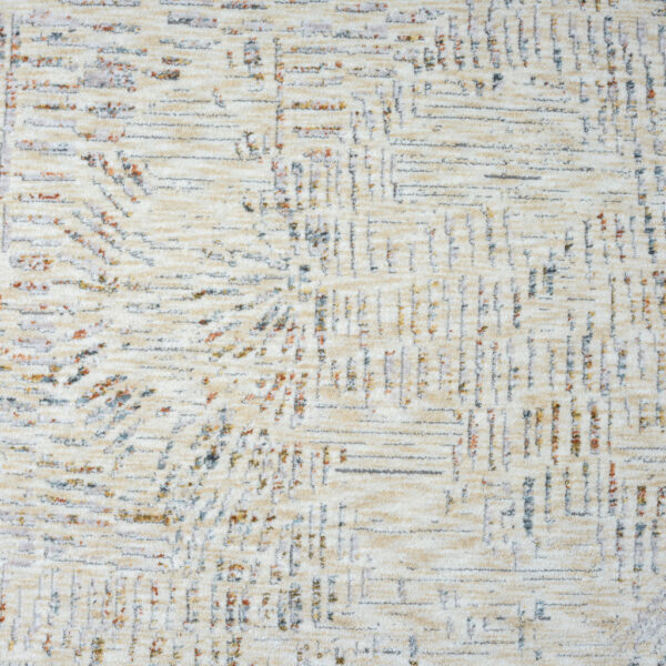 2' x 3' Ivory and Gray Abstract Area Rug