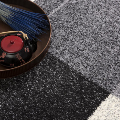 7’ X 9’ Gray Modern Geometric Area Rug