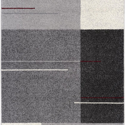 7’ X 9’ Gray Modern Geometric Area Rug