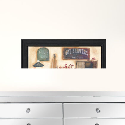 Bath House Collection 2 Black Framed Print Wall Art