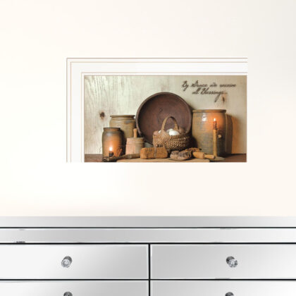By Grace 2 White Framed Print Wall Art