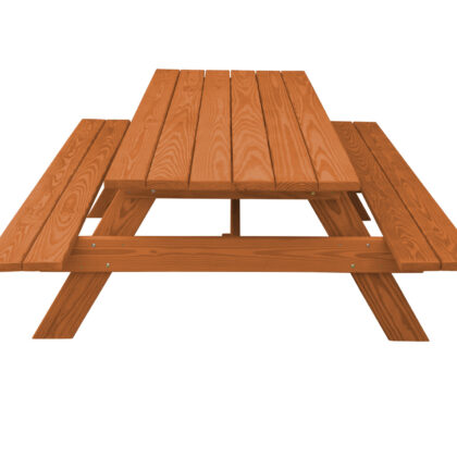 94" Cedar Chest Solid Wood Outdoor Picnic Table