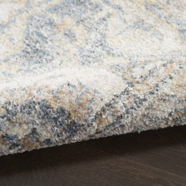 9' x 12' Gray Oriental Power Loom Area Rug