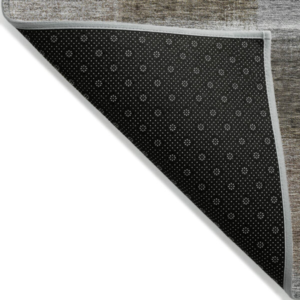 10' X 14' Silver Gray And Beige Abstract Washable Indoor Outdoor Area Rug