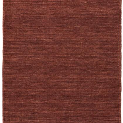 8' Orange And Red Wool Hand Woven Stain Resistant Runner Rug