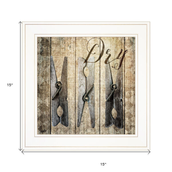 Dry 1 White Framed Print Wall Art