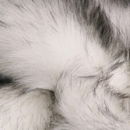 5' x 8' Gray Faux Sheepskin Printed Area Rug