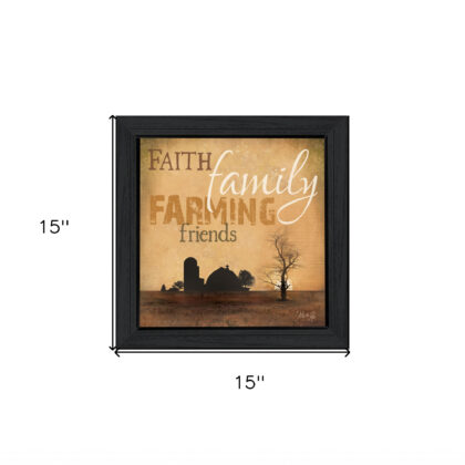 Farming 2 Black Framed Print Wall Art