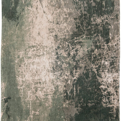 7' x 9' Beige and Green Abstract Non Skid Area Rug