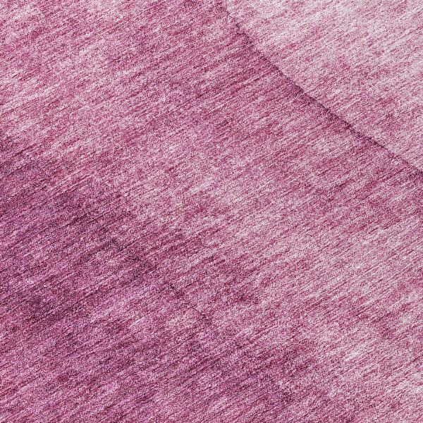 8' Merlot Blush And Pink Round Ombre Washable Indoor Outdoor Area Rug