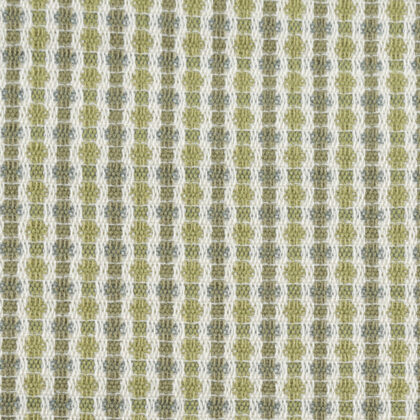 18" X 18" Green and White Polyester Striped Zippered Pillow