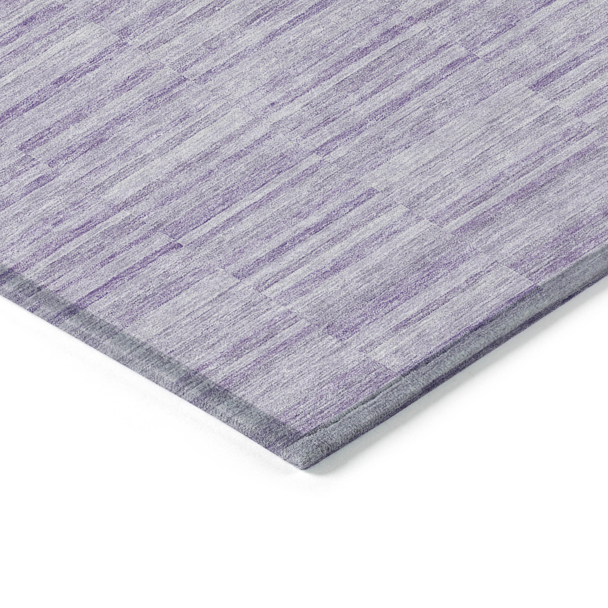 8' X 10' Plum And Purple Striped Washable Indoor Outdoor Area Rug - Image 6