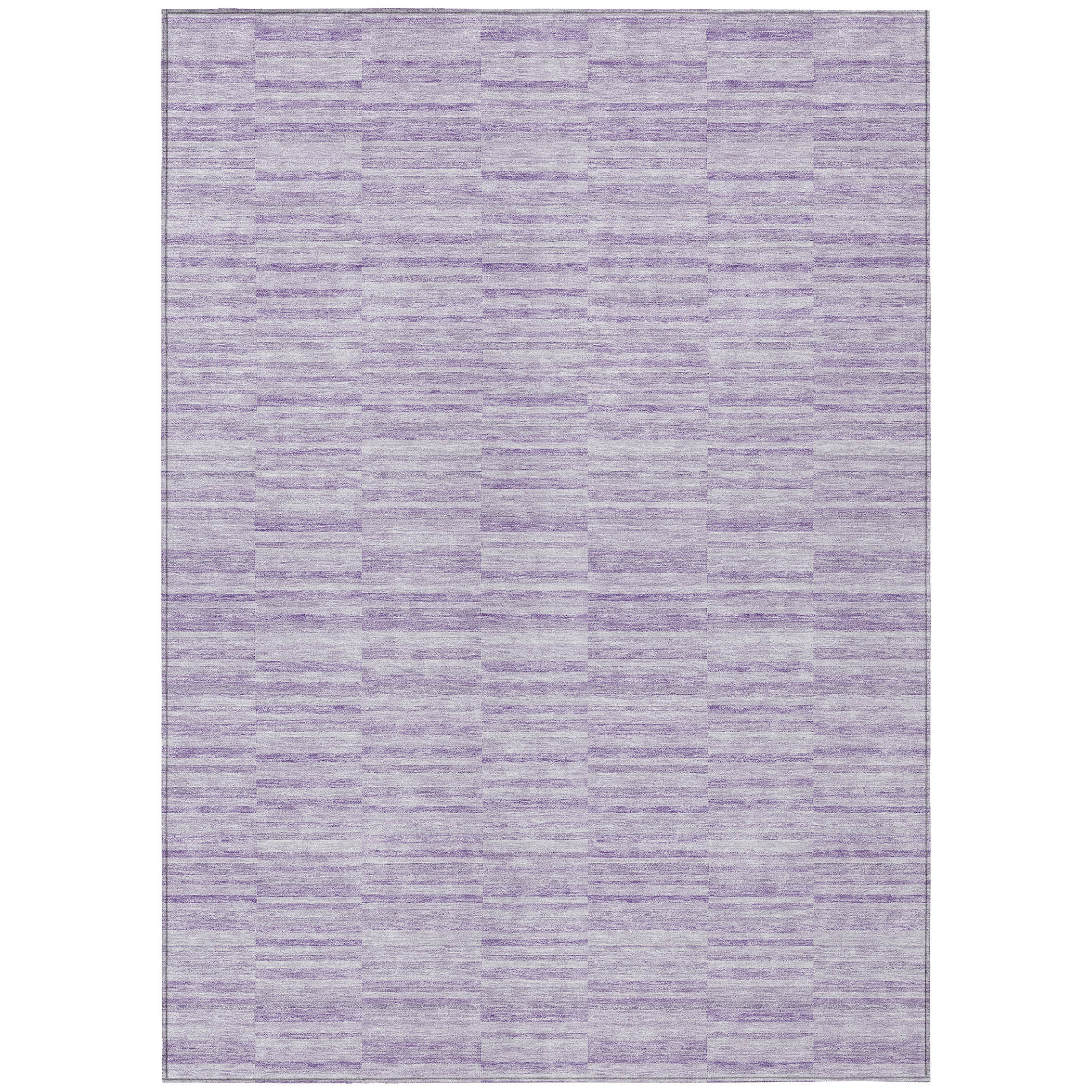 8' X 10' Plum And Purple Striped Washable Indoor Outdoor Area Rug - Image 8