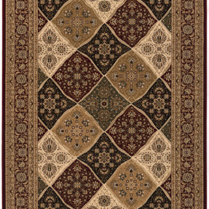 2’ x 13’ Red Decorative Diamonds Runner Rug