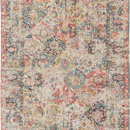 5' x 7' Red Oriental Non Skid Area Rug
