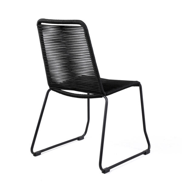 Five Piece Brown and Black Solid Wood Dining Set with Four Chairs