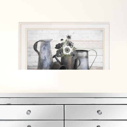 Floral Farmhouse I 1 White Framed Print Wall Art