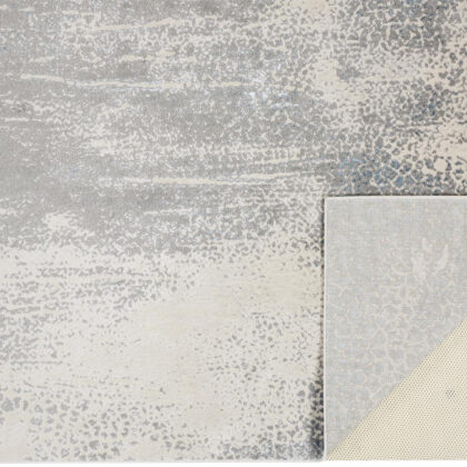 Gray Blue And Ivory Abstract Area Rug