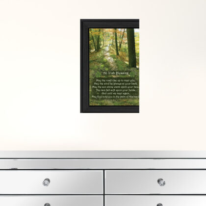 Irish Blessing Black Framed Print Wall Art