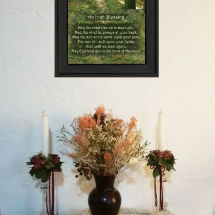 Irish Blessing Black Framed Print Wall Art