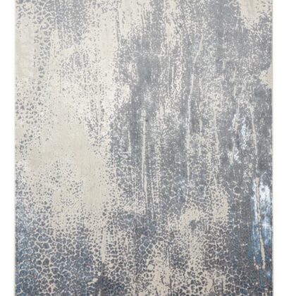 Gray Blue And Ivory Abstract Area Rug
