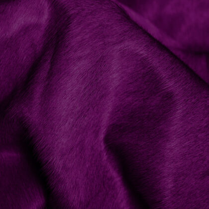6' x 7' Purple Cowhide Hand Knotted Area Rug