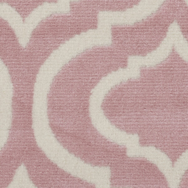 5' Gray Round Moroccan Power Loom Area Rug