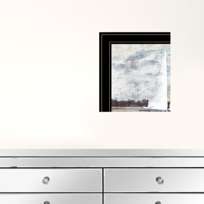 Set Of Two Lighthouse Sailboat Black Framed Print Wall Art