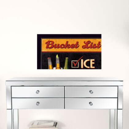 Set Of Two Bucket List Black Framed Print Wall Art