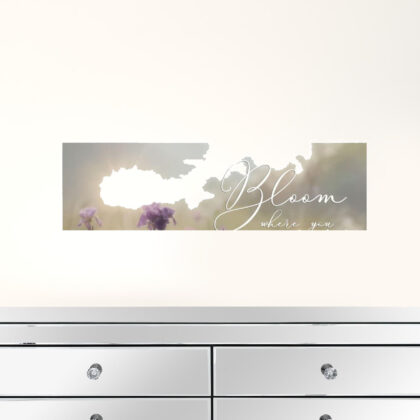 Set Of Two Bloom Where You Are Planted 3 White Framed Print Wall Art