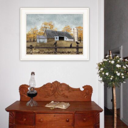 A Casual Conversation 3 White Framed Print Wall Art
