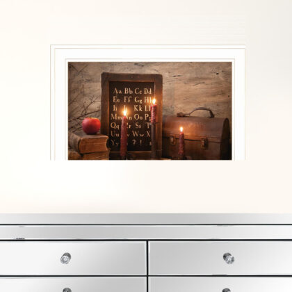 School Nights 2 White Framed Print Wall Art