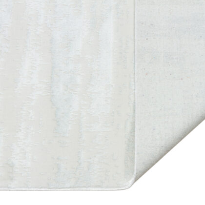 10' White Abstract Washable Non Skid Area Rug