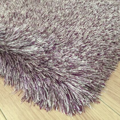 8' x 11' Purple Shag Hand Tufted Area Rug