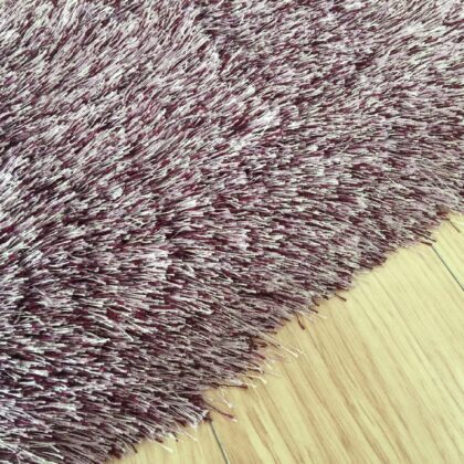 8' x 11' Purple Shag Hand Tufted Area Rug