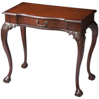 35" Dark Brown Writing Desk