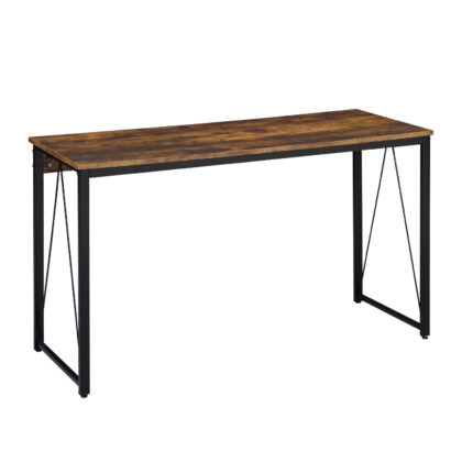 47" Brown and Black Writing Desk
