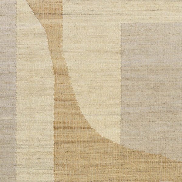 10' x 14' Natural and Ivory Abstract Hand Woven Area Rug