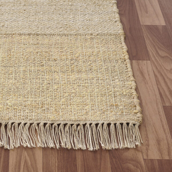 10' x 14' Natural and Ivory Abstract Hand Woven Area Rug