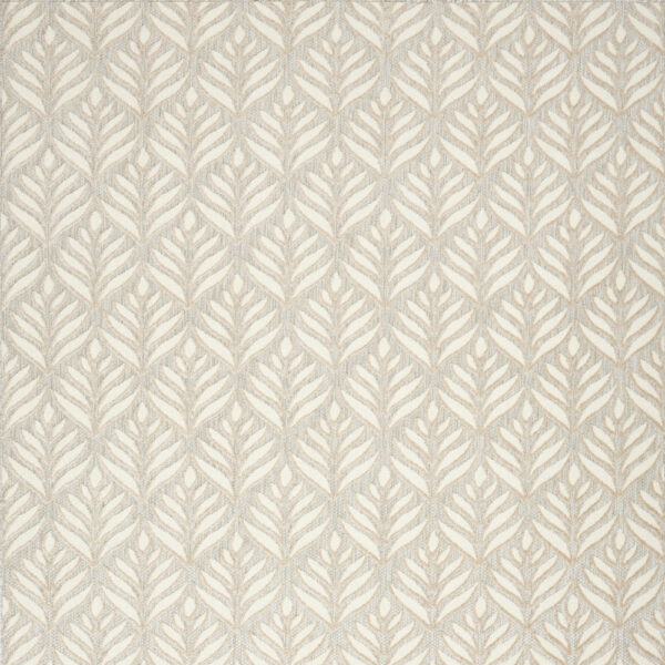 5' X 8' Ivory And Grey Floral Stain Resistant Non Skid Area Rug
