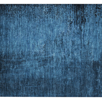 2' X 3' Navy Blue Abstract Washable Non Skid Indoor Outdoor Area Rug
