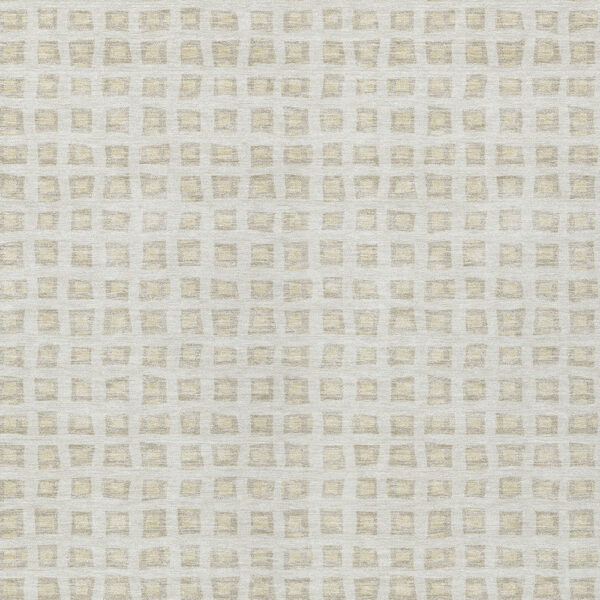 5' X 8' Ivory And Beige Geometric Washable Indoor Outdoor Area Rug