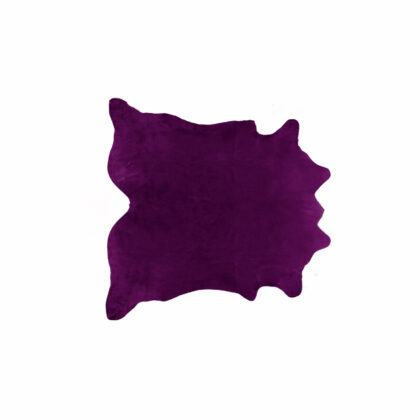 5' x 7' Purple Cowhide Hand Knotted Area Rug