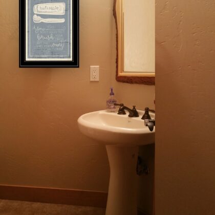 Brush Teeth 4 Black Framed Print Wall Art