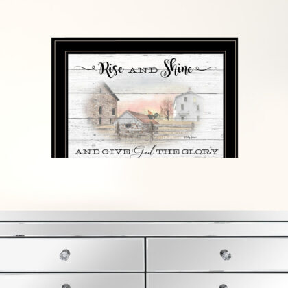 Rise And Shine 8 Black Framed Print Wall Art