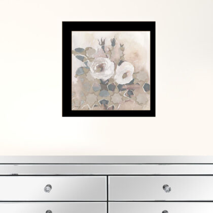 Transitional Blooms I 1 Black Framed Print Wall Art